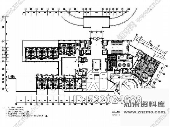 施工图东莞智能化高档现代国际商务型酒店CAD装修施工图含全套方案施工图下载【ID:532024689】
