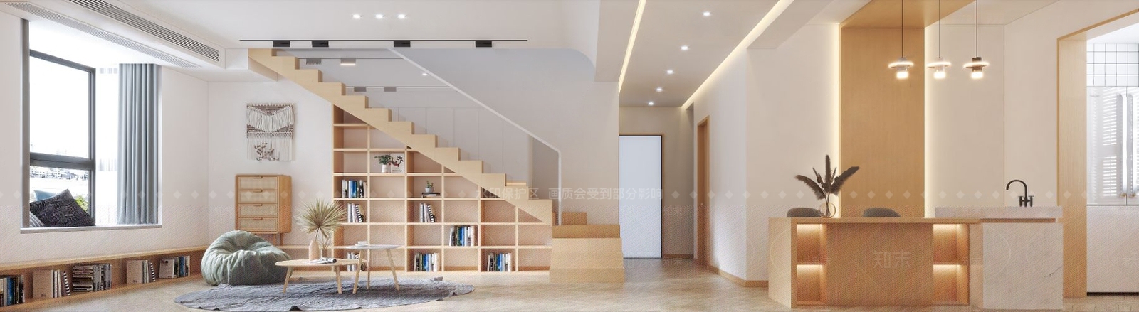 北欧复式单身公寓3D模型下载【ID:1100141522】