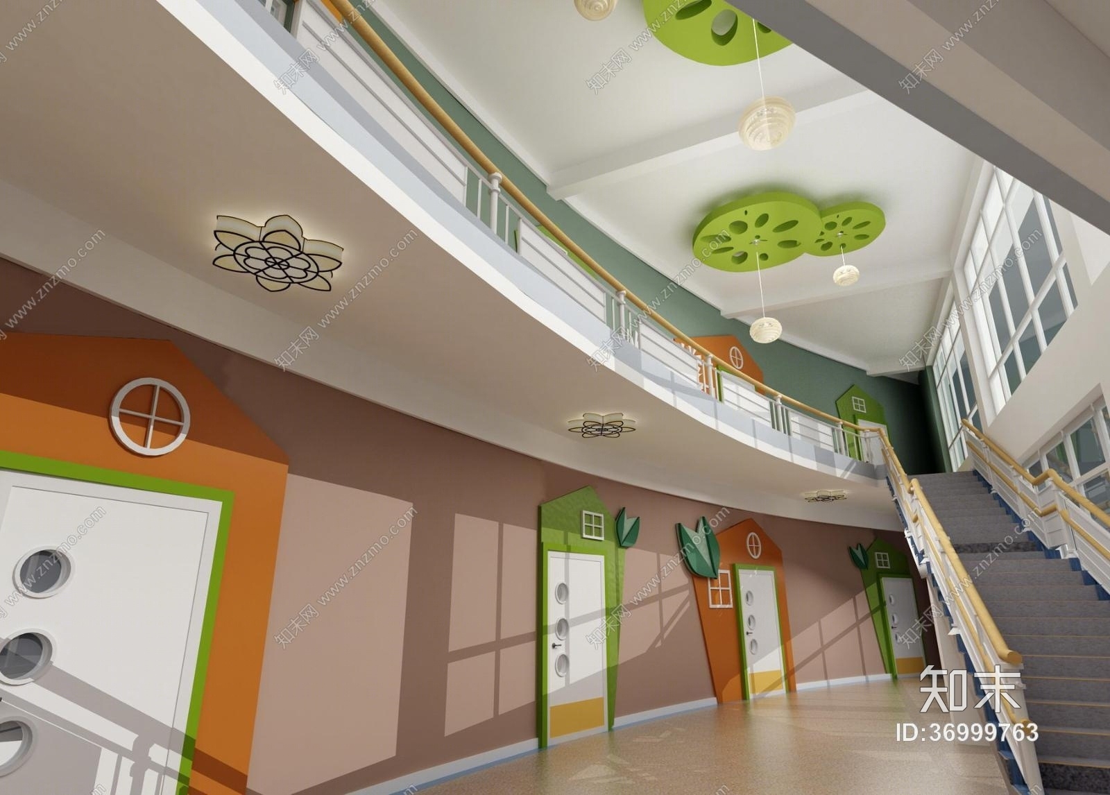 幼儿园设计图片实景照片cad施工图下载【ID:36999763】
