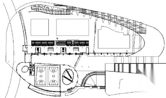 某奥体游泳馆建筑施工图cad施工图下载【ID:151675178】