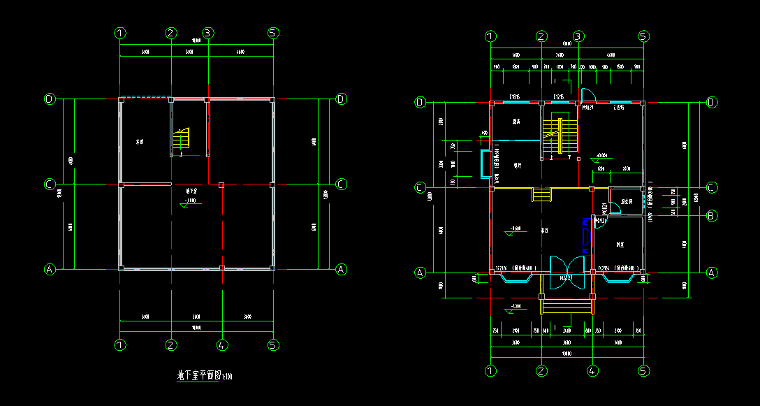 三层现代流派建筑别墅设计（包含效果图+CAD）cad施工图下载【ID:168122113】