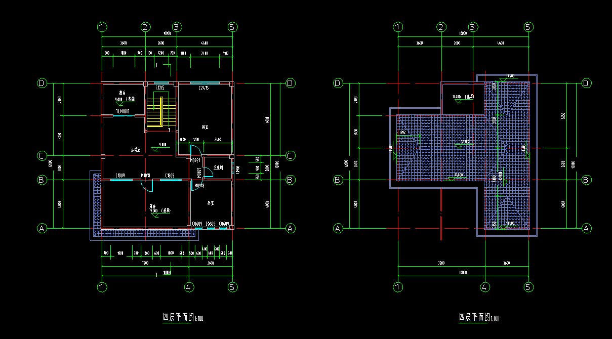 三层现代流派建筑别墅设计（包含效果图+CAD）cad施工图下载【ID:168122113】