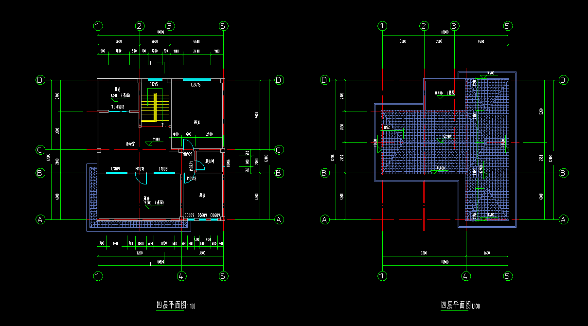 三层现代流派建筑别墅设计（包含效果图+CAD）cad施工图下载【ID:150023160】