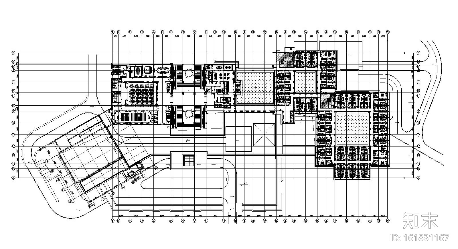 [北京]旅游渡假区水镇大酒店全套施工图cad施工图下载【ID:161831167】