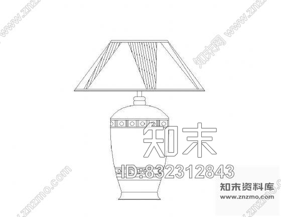 图块/节点各式台灯图块集cad施工图下载【ID:832312843】