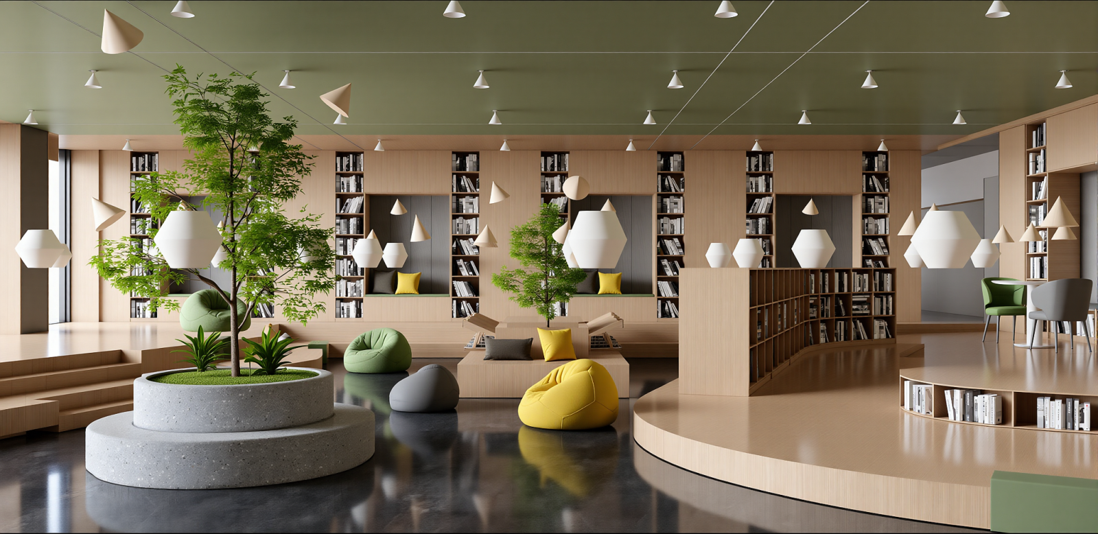 现代书店SU模型下载【ID:1215199571】