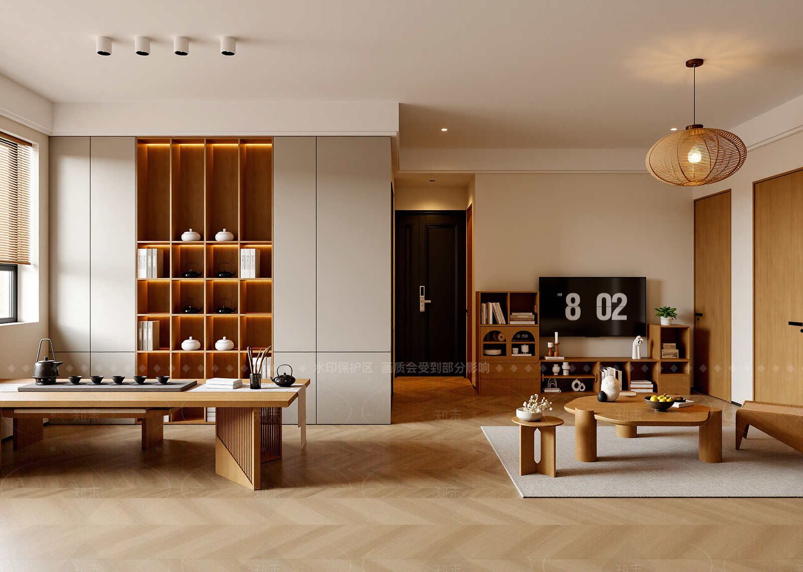 日式茶室3D模型下载【ID:1214566370】