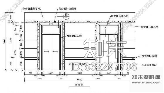 电梯间施工图下载【ID:832297708】