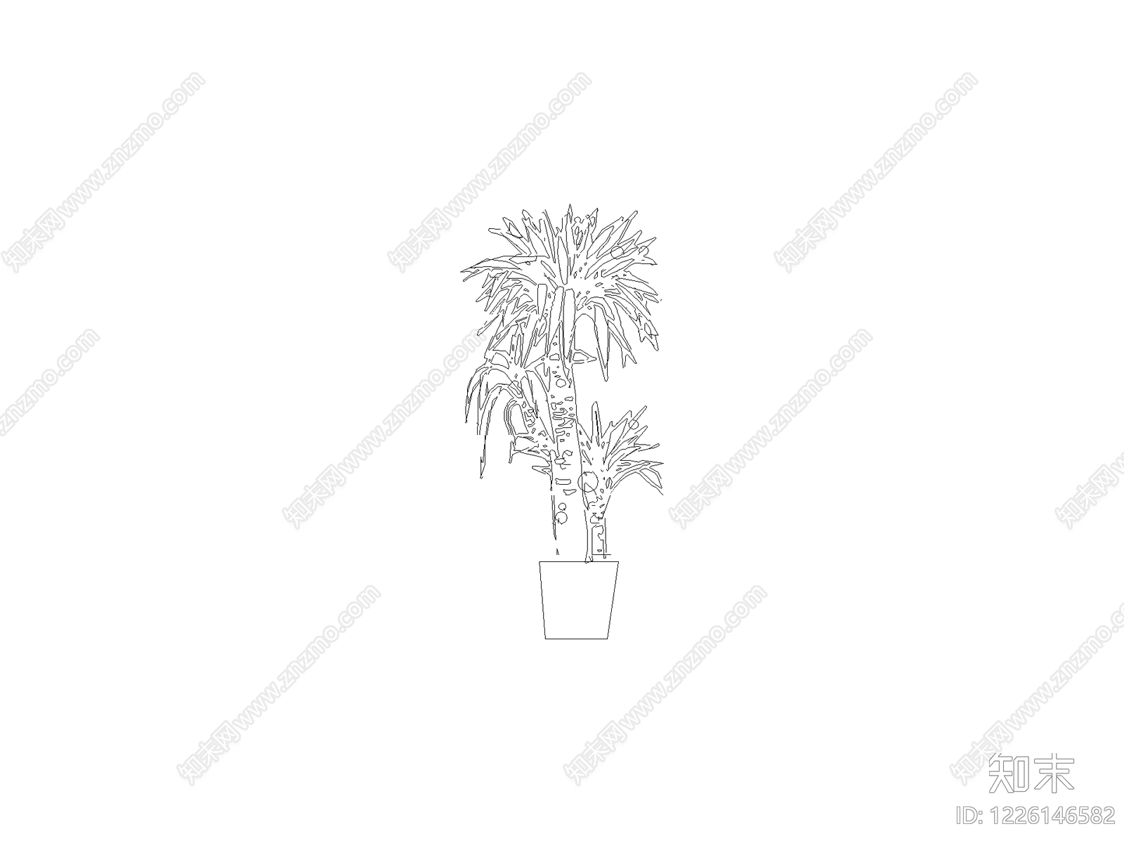 绿植cad施工图下载【ID:1226146582】