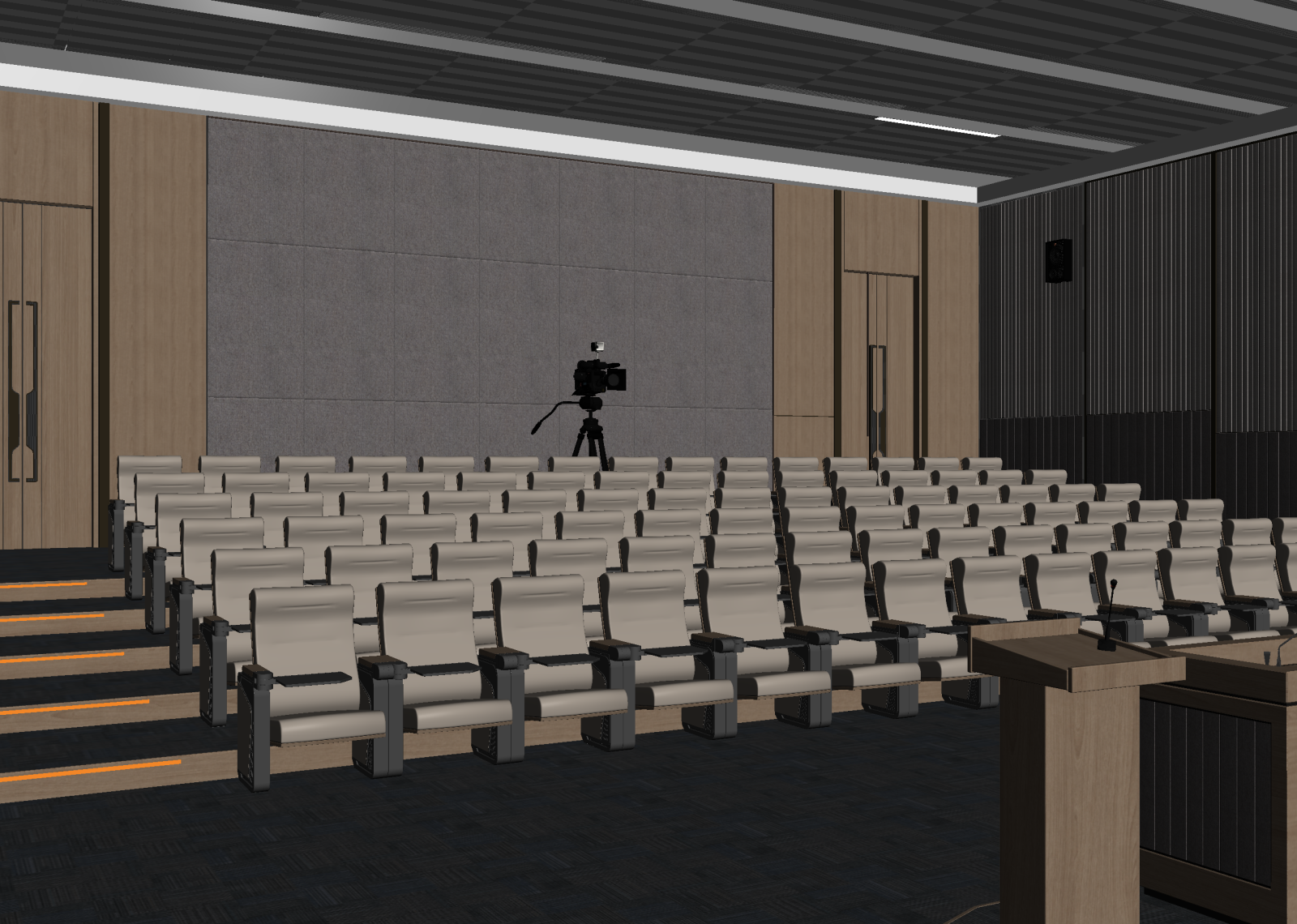 现代报告厅3D模型下载【ID:1214841197】