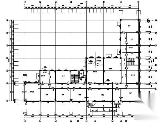 某四层办公楼建筑方案图cad施工图下载【ID:151433189】