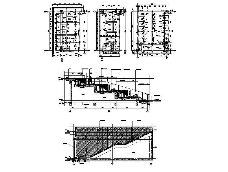 [成都]六层玻璃幕墙综合性商业楼建筑施工图（含农贸市场...施工图下载【ID:151483154】