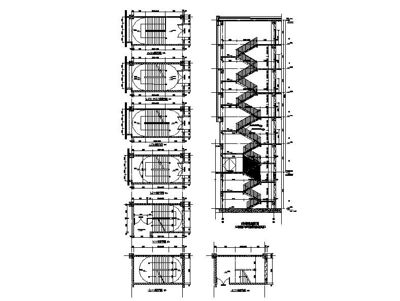 [成都]六层玻璃幕墙综合性商业楼建筑施工图（含农贸市场...施工图下载【ID:151483154】