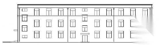 某市三层医院办公楼建筑方案设计cad施工图下载【ID:151593144】