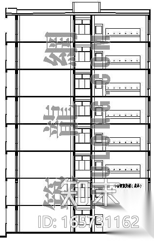 甘肃某大学学生公寓建筑设计方案cad施工图下载【ID:165731162】