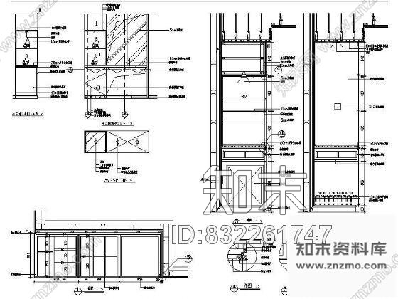 图块/节点套房酒柜详图施工图下载【ID:832261747】
