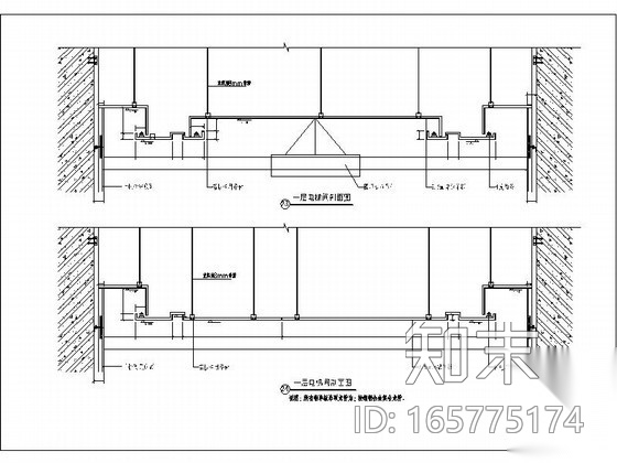 电梯间吊顶剖面图施工图下载【ID:165775174】