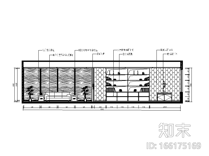 科技办公室内装修设计施工图（含效果图）cad施工图下载【ID:166175169】