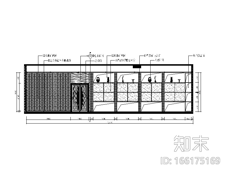 科技办公室内装修设计施工图（含效果图）cad施工图下载【ID:166175169】