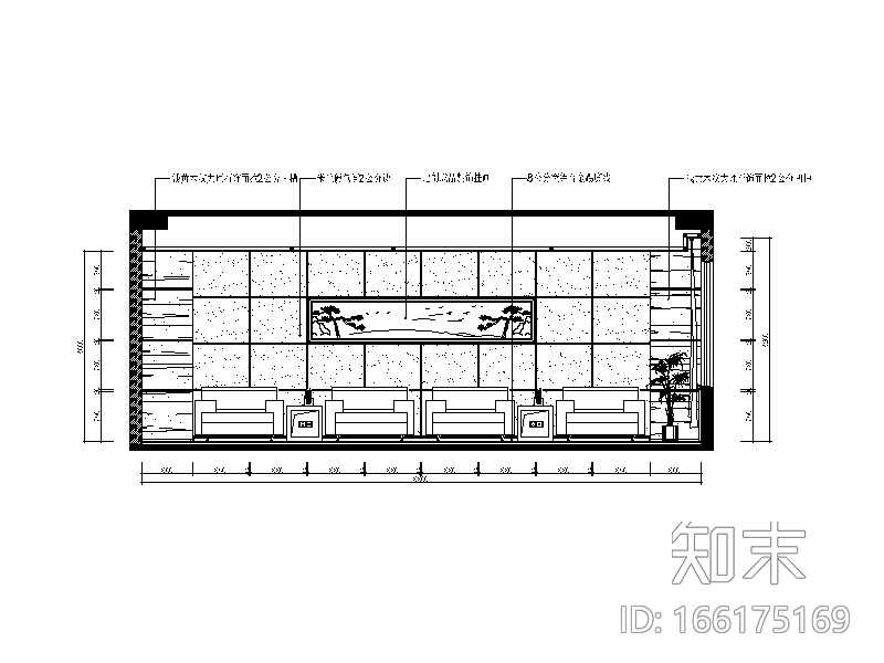 科技办公室内装修设计施工图（含效果图）cad施工图下载【ID:166175169】