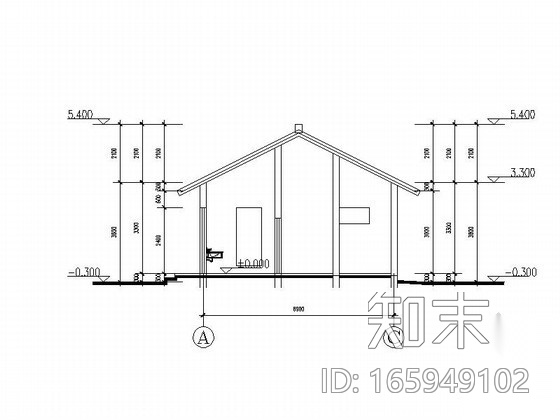 某单层厕所建筑施工图cad施工图下载【ID:165949102】