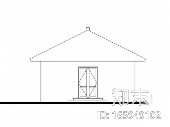 某单层厕所建筑施工图cad施工图下载【ID:165949102】