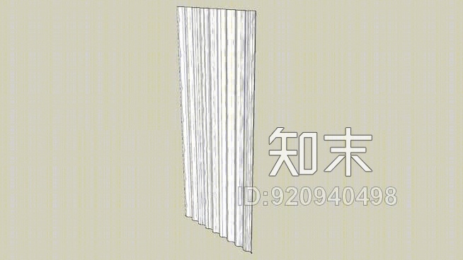 窗帘SU模型下载【ID:920940498】