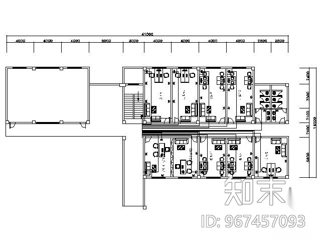 [湖南]某园林局办公空间装修图（含效果）cad施工图下载【ID:967457093】