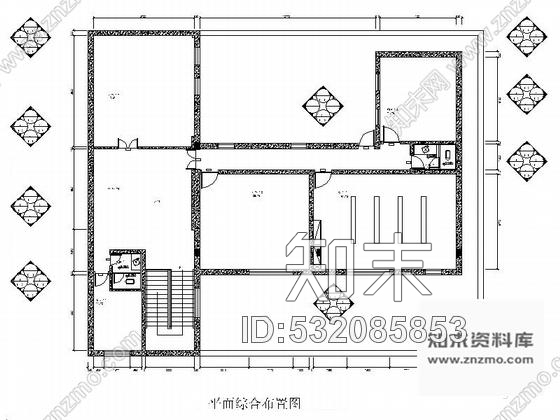 施工图山西高档气派新中式风格办公室施工图施工图下载【ID:532085853】