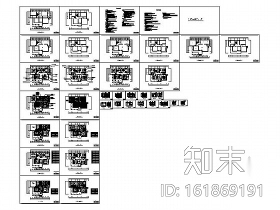 经典美式风情两层别墅设计装修施工图cad施工图下载【ID:161869191】