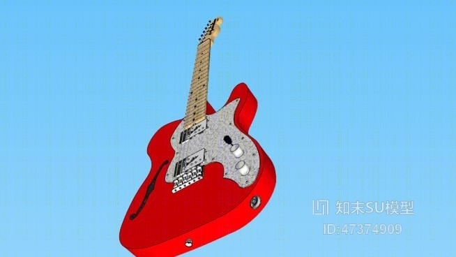 吉他SU模型下载【ID:617897262】