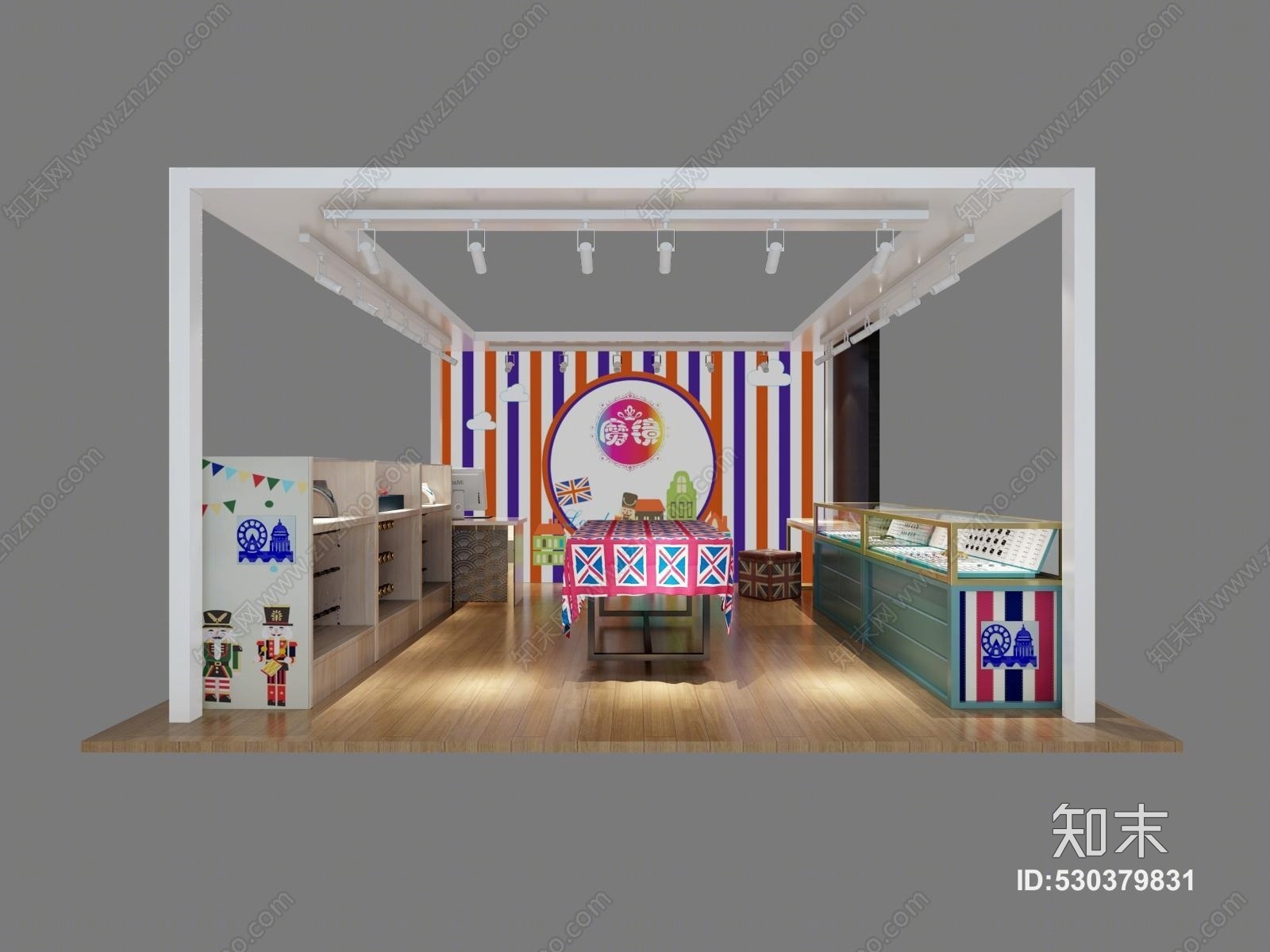 北欧商场儿童饰品店3D模型下载【ID:530379831】