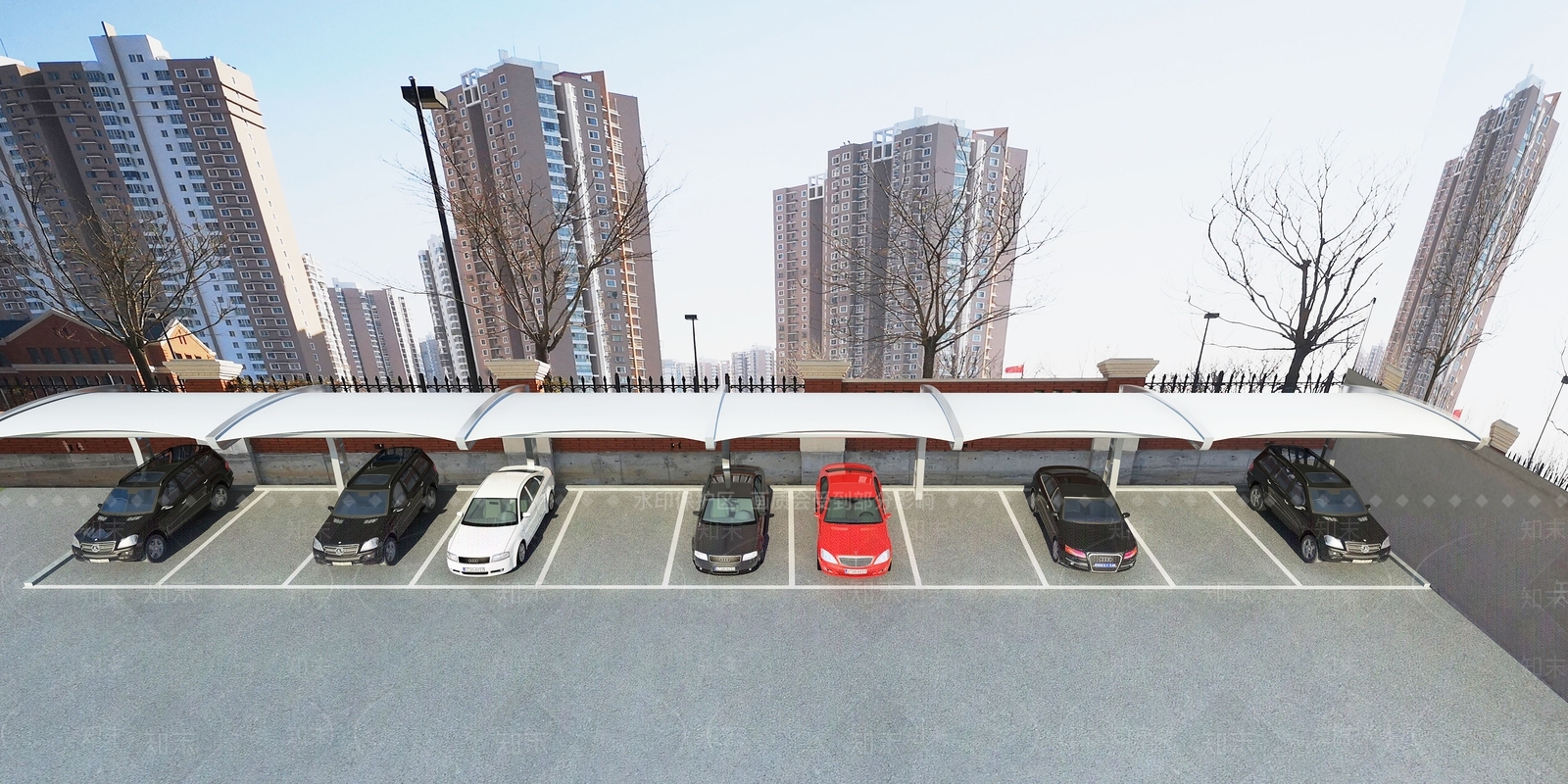 现代车棚3D模型下载【ID:232207648】