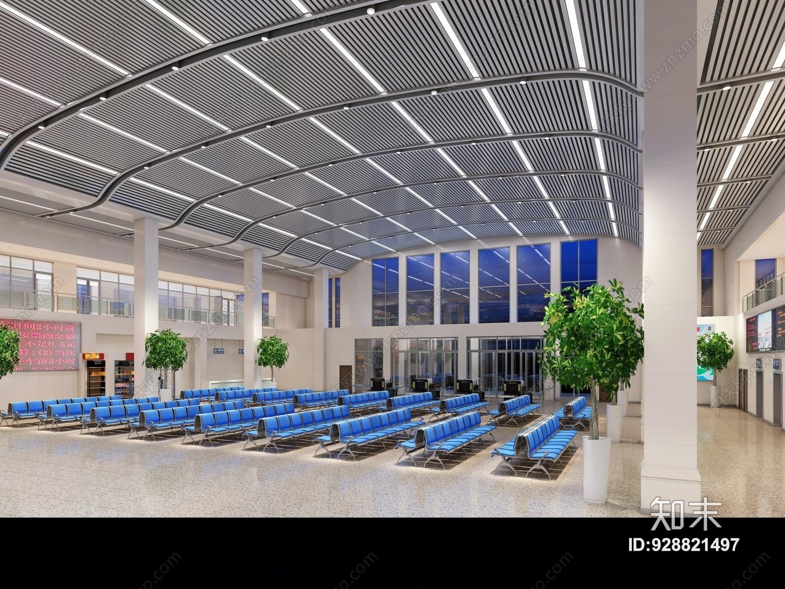 其它汽车车站共享大厅3D模型下载【ID:928821497】