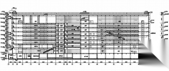 [深圳市]某高新技术产业园研发楼建筑幕墙施工图（穿孔铝...施工图下载【ID:166566113】