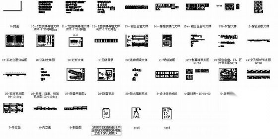 [深圳市]某高新技术产业园研发楼建筑幕墙施工图（穿孔铝...施工图下载【ID:166566113】