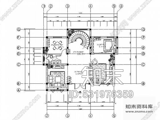 施工图自建单体别墅首层设计图cad施工图下载【ID:531976359】