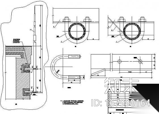 避雷针在山墙上安装施工图下载【ID:167990164】