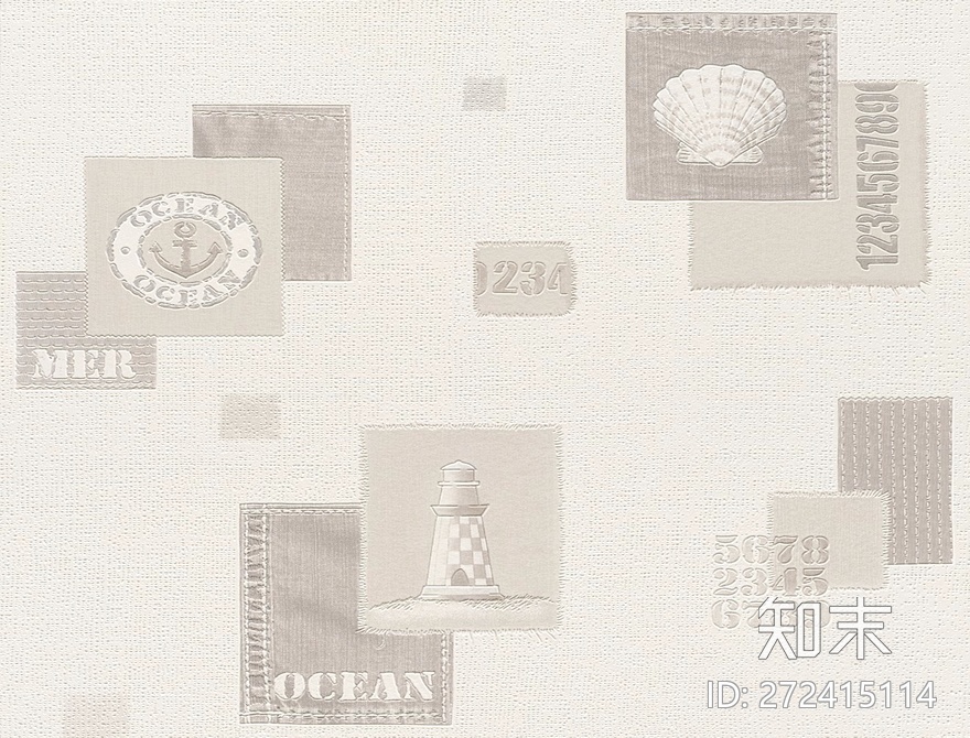 地中海壁纸贴图下载【ID:272415114】