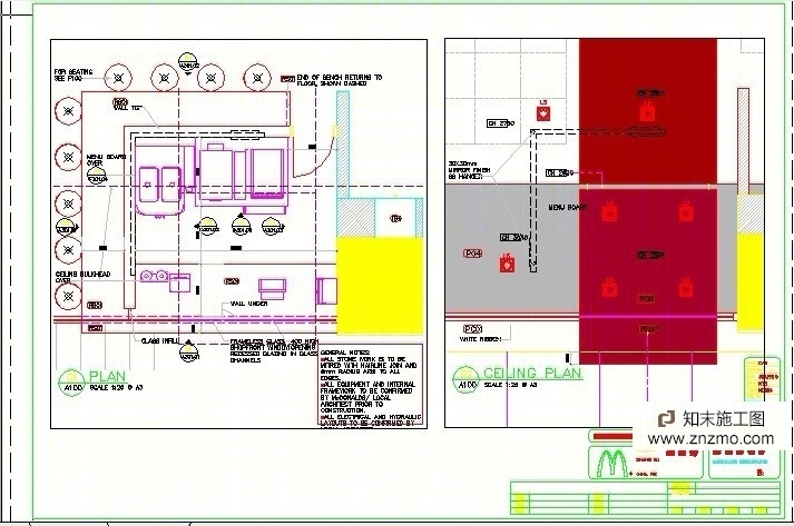 麦当劳施工图施工图下载【ID:36946962】