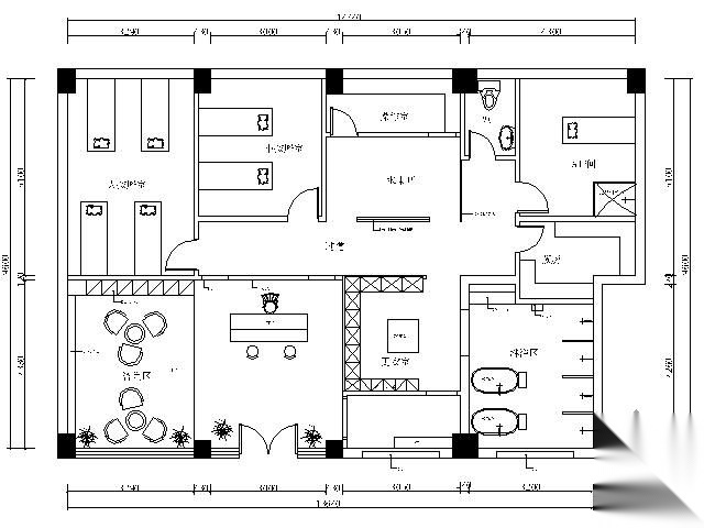 [河南]女子SPA会所设计方案（含效果）cad施工图下载【ID:160709163】