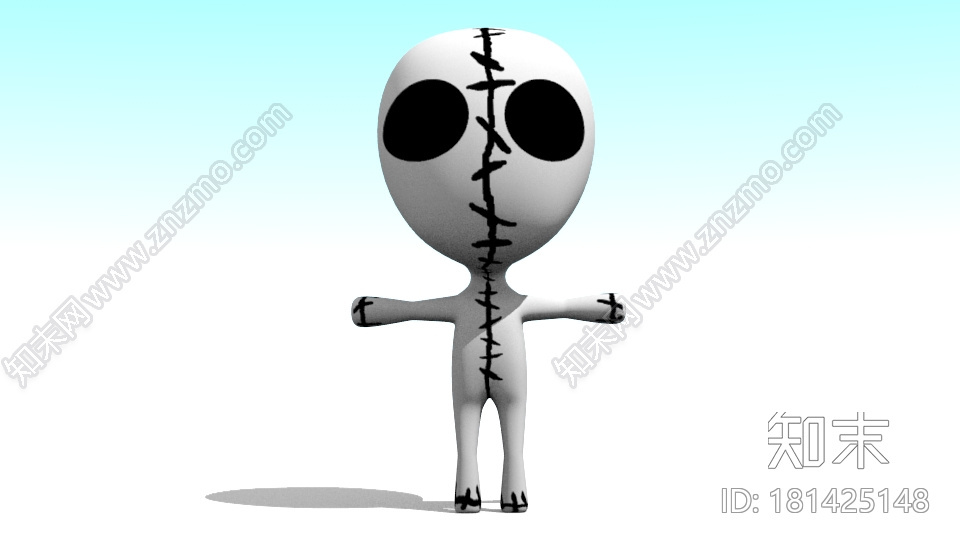 卡通形象CG模型下载【ID:181425148】