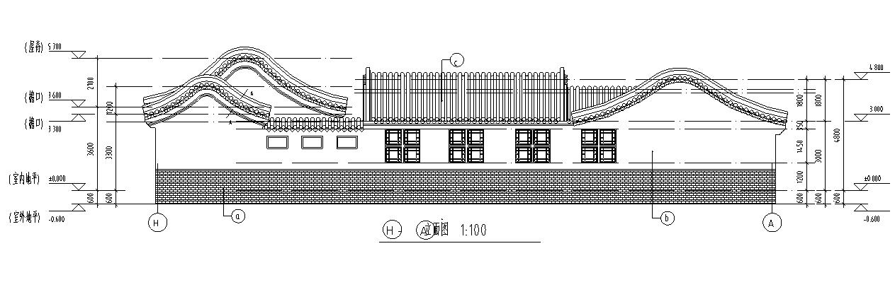 [宁夏]多层中式风格四合院及商业建筑施工图（全专业图...施工图下载【ID:165157143】