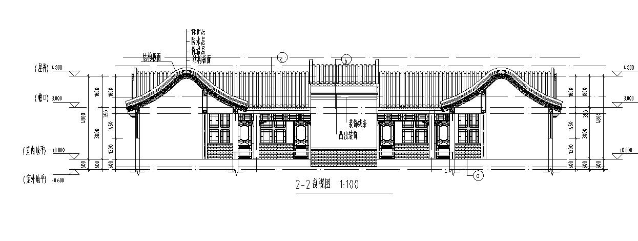 [宁夏]多层中式风格四合院及商业建筑施工图（全专业图...施工图下载【ID:165157143】