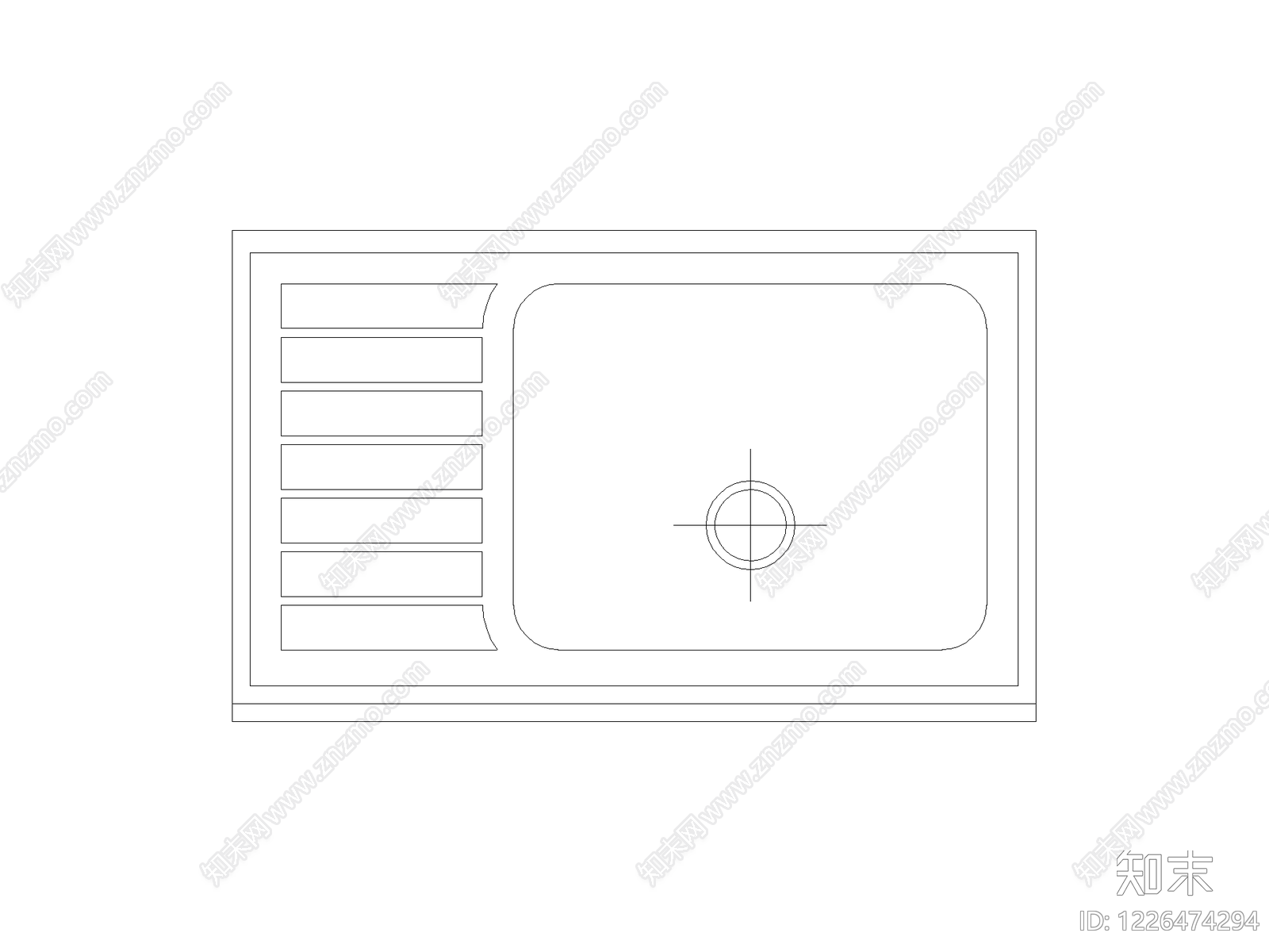 厨房设施cad施工图下载【ID:1226474294】