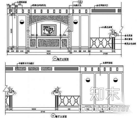 宾馆宴会厅装修图纸施工图下载【ID:161700167】