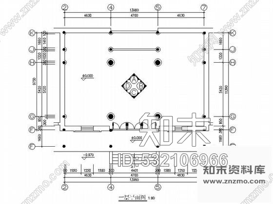 施工图安徽某诗人纪念馆陈列布展室内装修图cad施工图下载【ID:532106966】