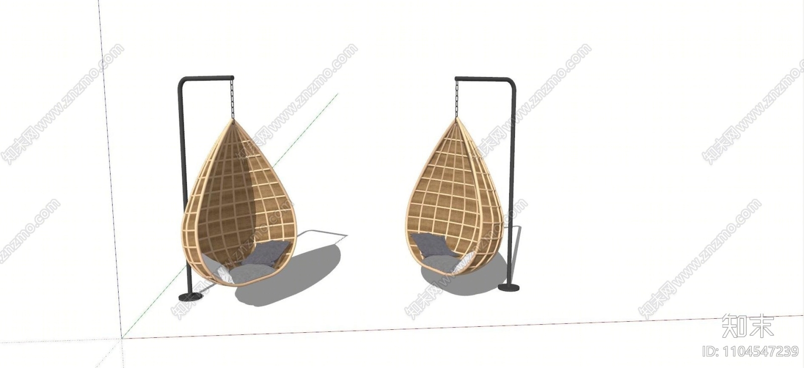 现代吊椅SU模型下载【ID:1104547239】