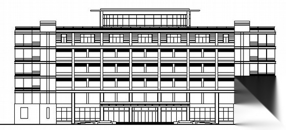 [济南]某六层办公楼建筑设计施工图施工图下载【ID:151640103】