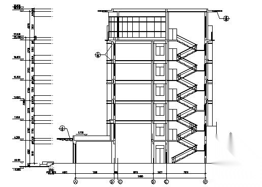 [济南]某六层办公楼建筑设计施工图施工图下载【ID:151640103】